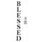 39-Inch Blessed Tall Wall Stencil | 3808 by Designer Stencils | Word &#x26; Phrase Stencils | Reusable Art Craft Stencils for Painting on Walls, Canvas, Wood | Reusable Plastic Paint Stencil for Home Makeover | Easy to Use &#x26; Clean Art Stencil